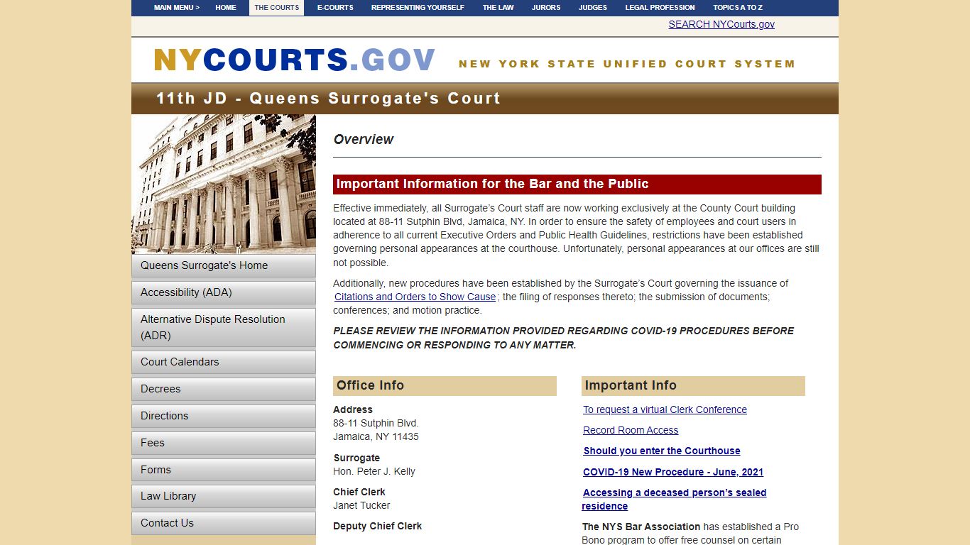 11th JD Queens Surrogate's Court | NYCOURTS.GOV
